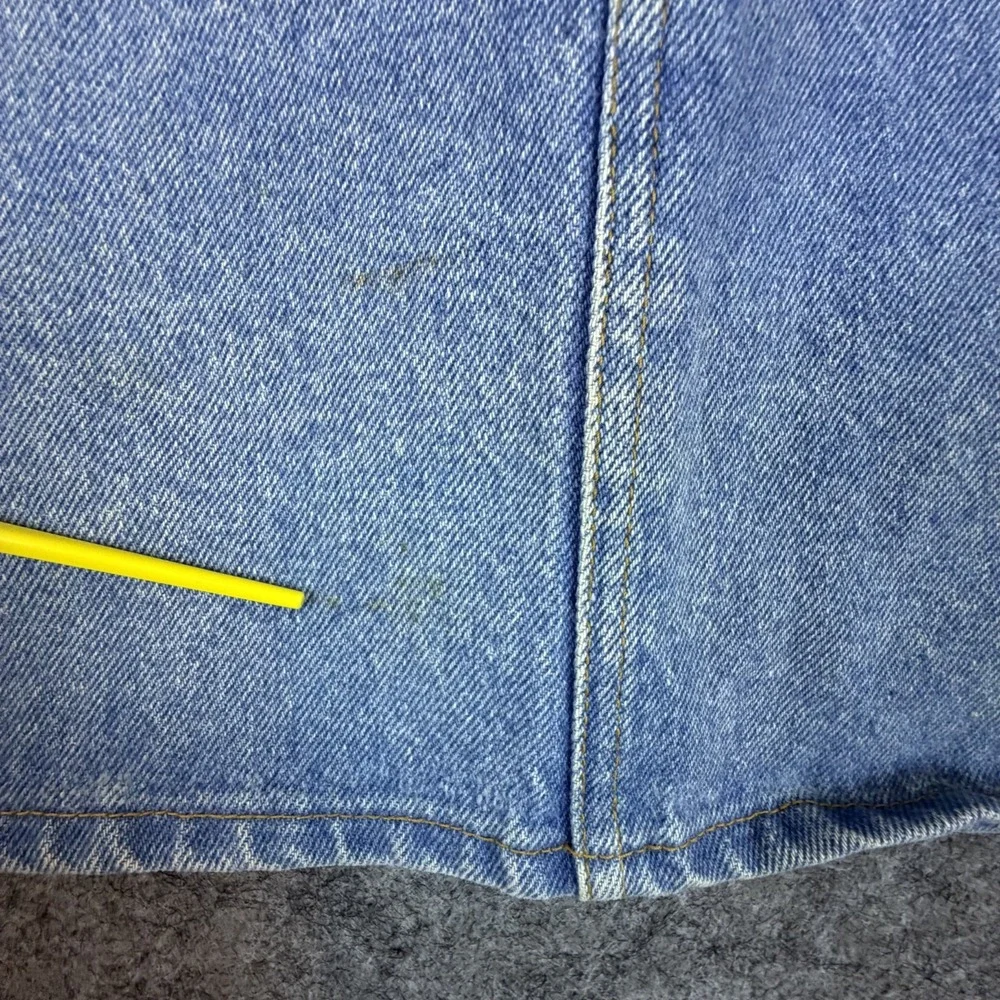 Vintage The Great Plains Clothing Co Mini Jean Skirt Womens 7 Blue Denim School